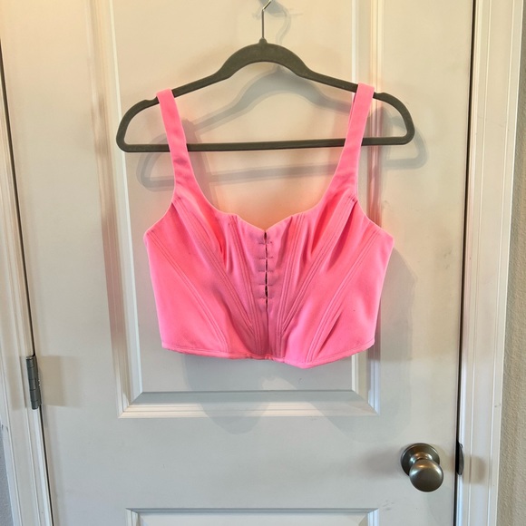 House of CB London Frangelica Boned Corset Women’s Size Large 12-14 Pepto Pink - Picture 5 of 7